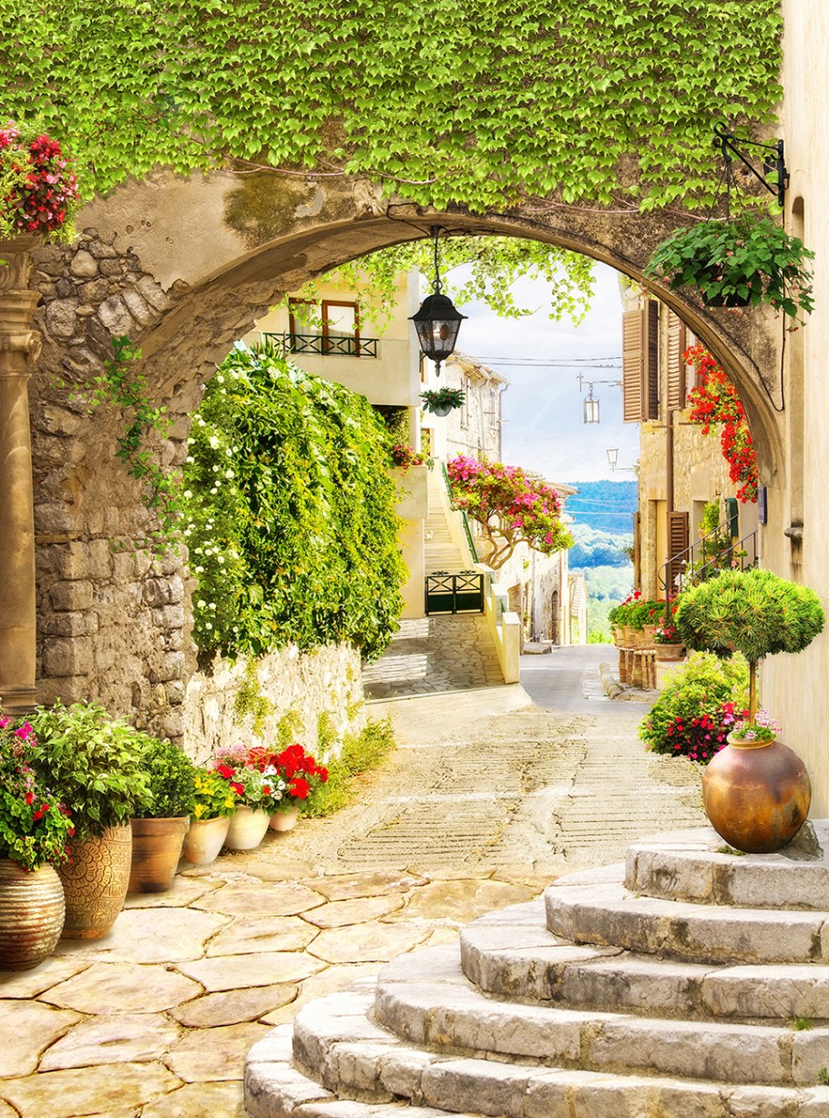 Фреска улочки Италии