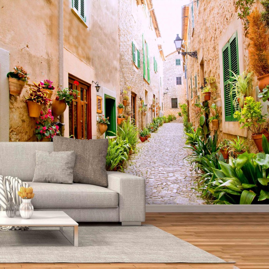 Фотообои зеленая улочка