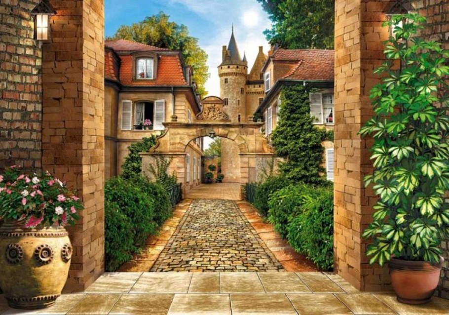 Фотообои старый дворик Люкс 2,91х2,04 м (из 9 листов)