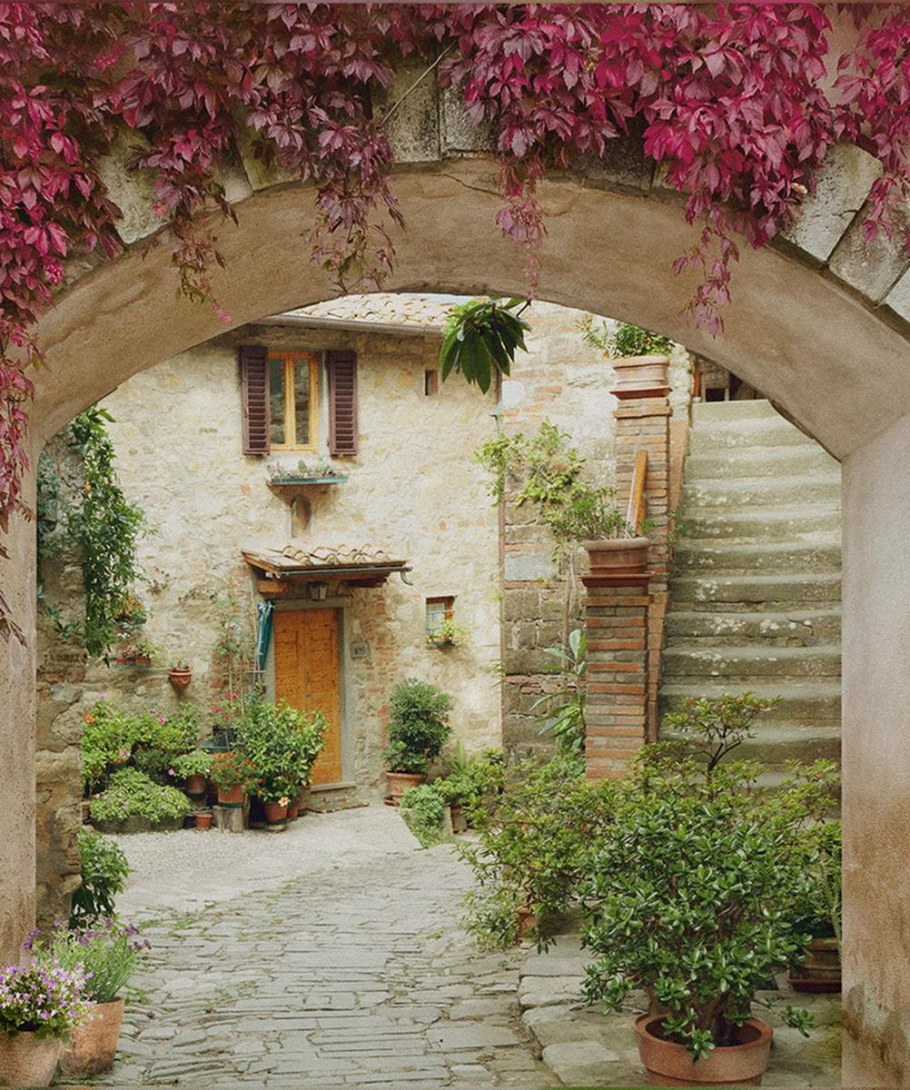 Фреска улочки Италии