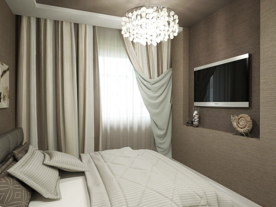 Спальня кофейного цвета