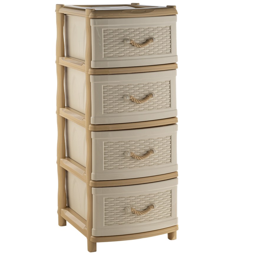 Комод "плетенка" 4-х какао м2434