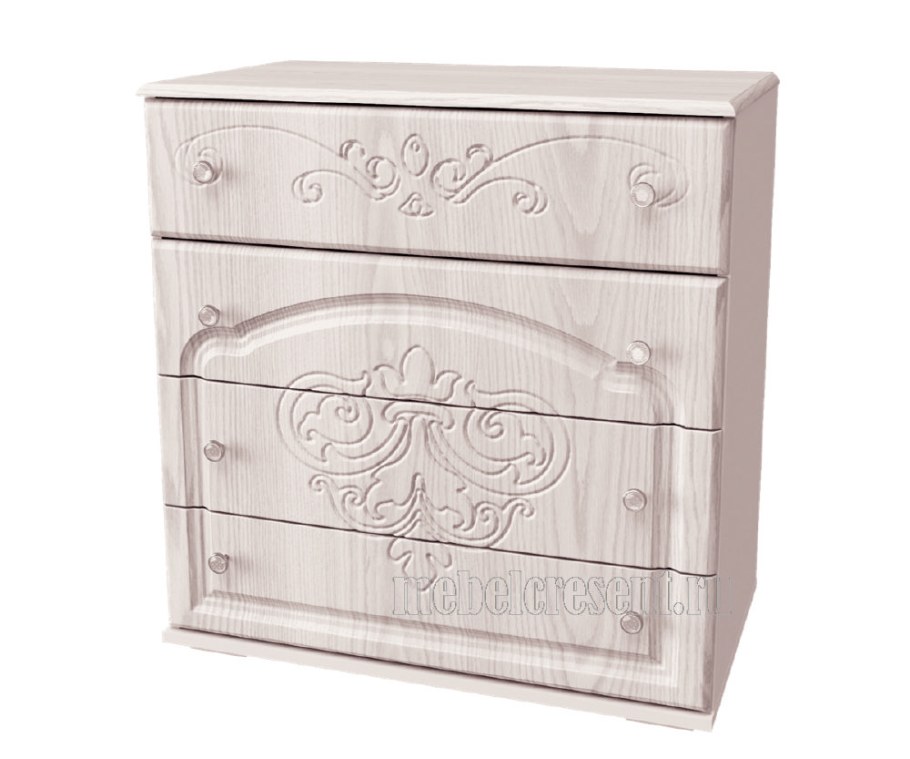 Комод Филадельфия км-02 МДФ белый бриллиант/белый БТС