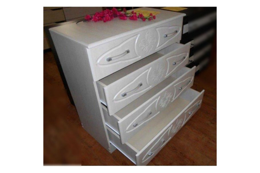 Комод Лилия МДФ дуб Атланта/дуб беленый БТС