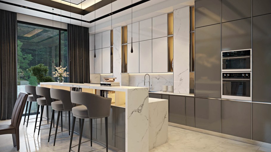 3д визуализация кухни