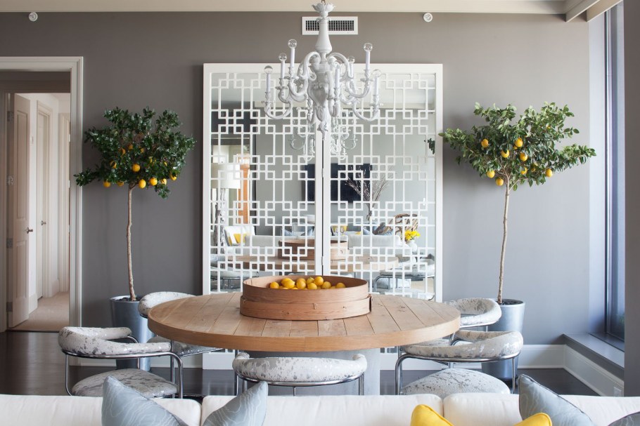 Цитрусовое дерево в интерьере