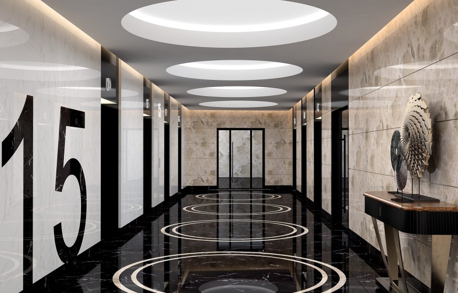 Стена вестибюля