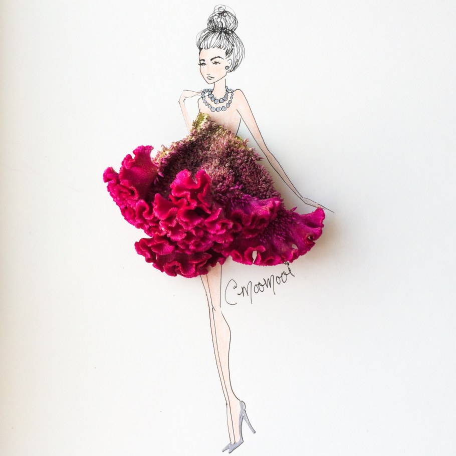 Платье из лепестков