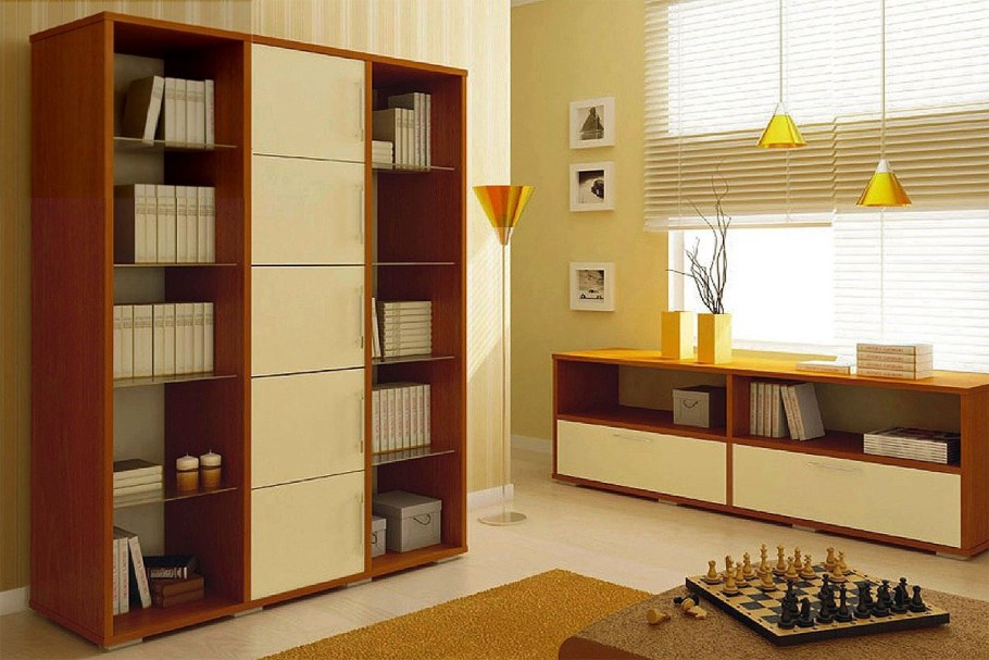 Рыжая мебель в интерьере