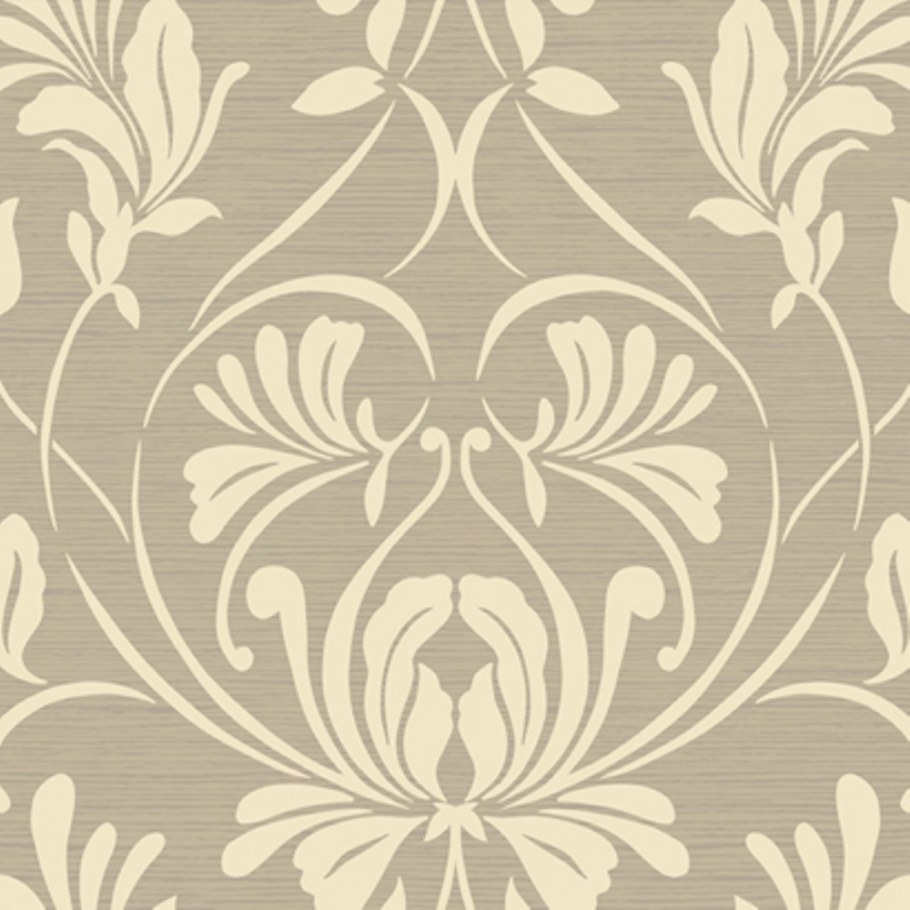 Обои флизелиновые York Wallcoverings Brocades & Damasks серые dm8732 0.68 м