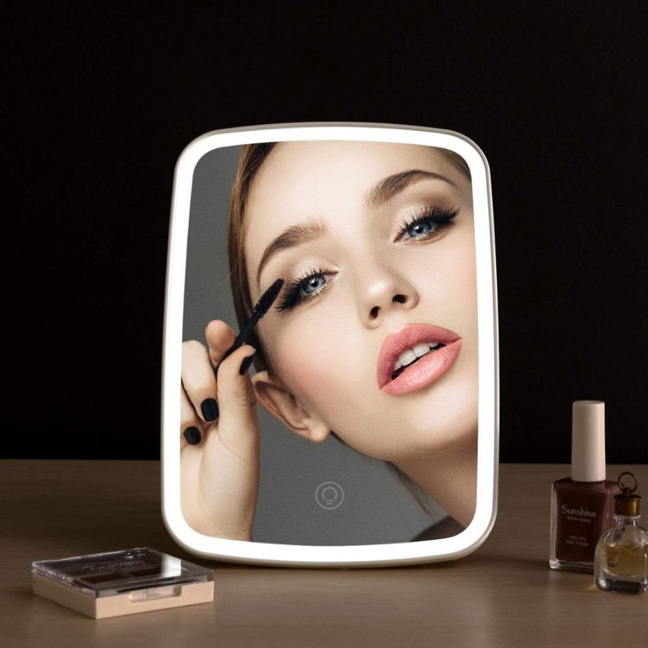 Зеркало Jordan & Judy tri-Color led Makeup Mirror белый (nv505)