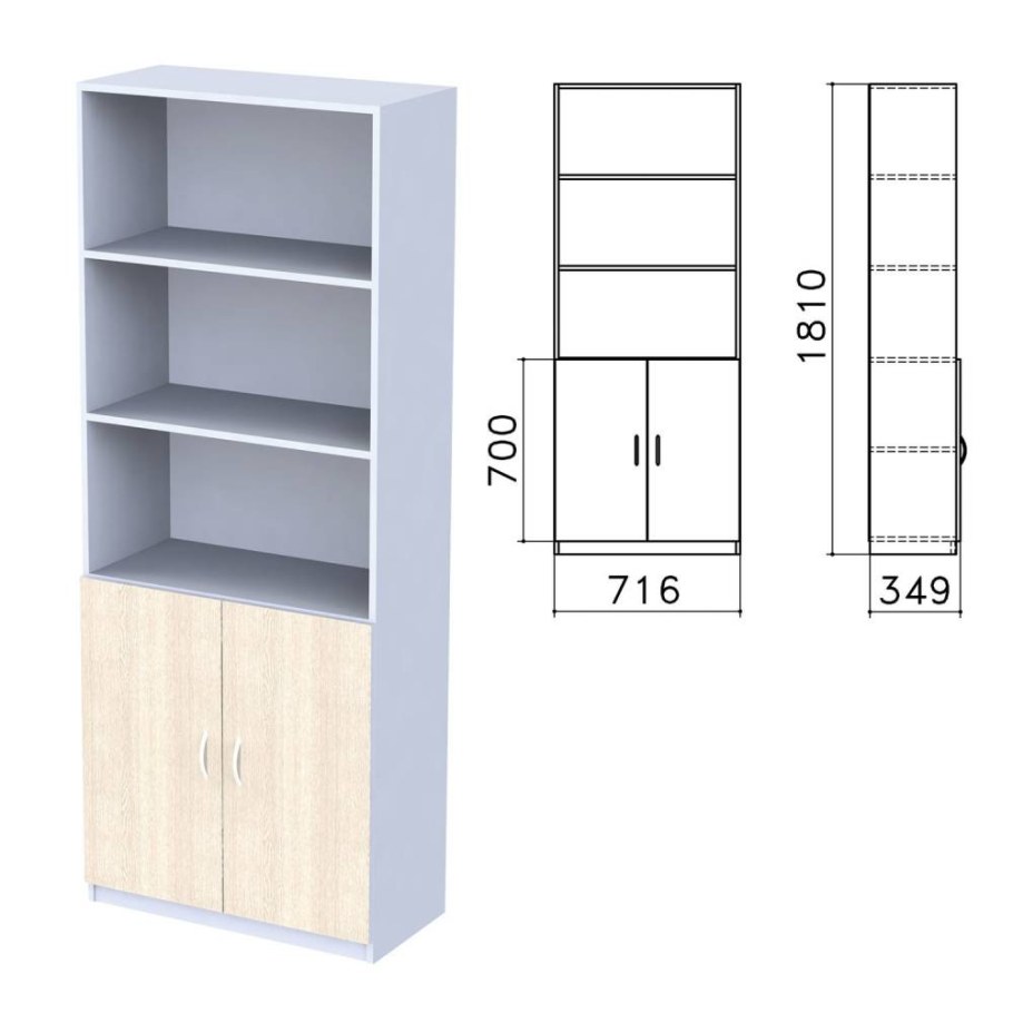 Шкаф полузакрытый Арго 770х370х2000, бук