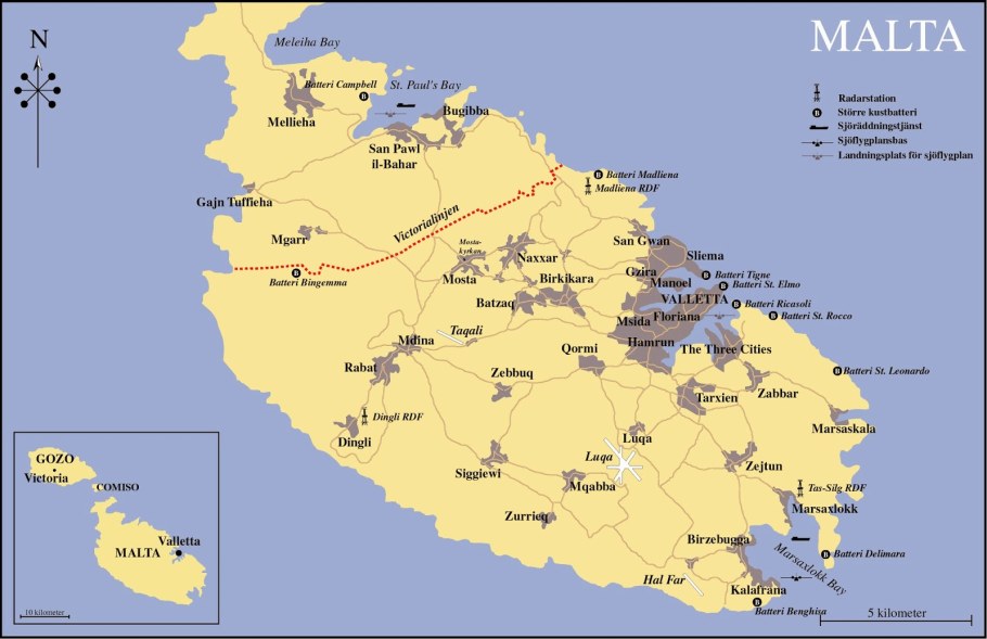 Остров Мальта на карте
