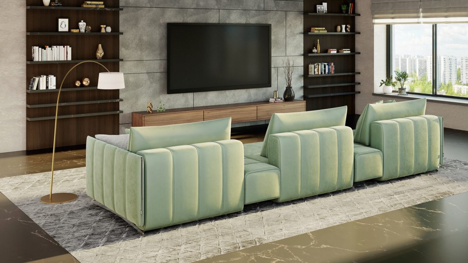 Угловой кушетка классика