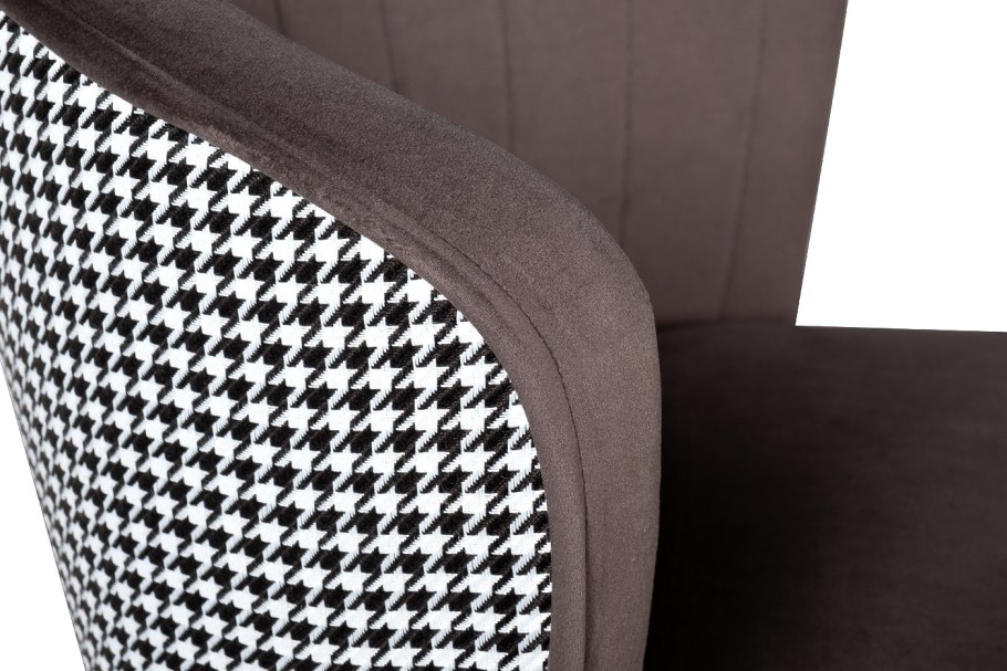 Барный стул Marlon серый велюр