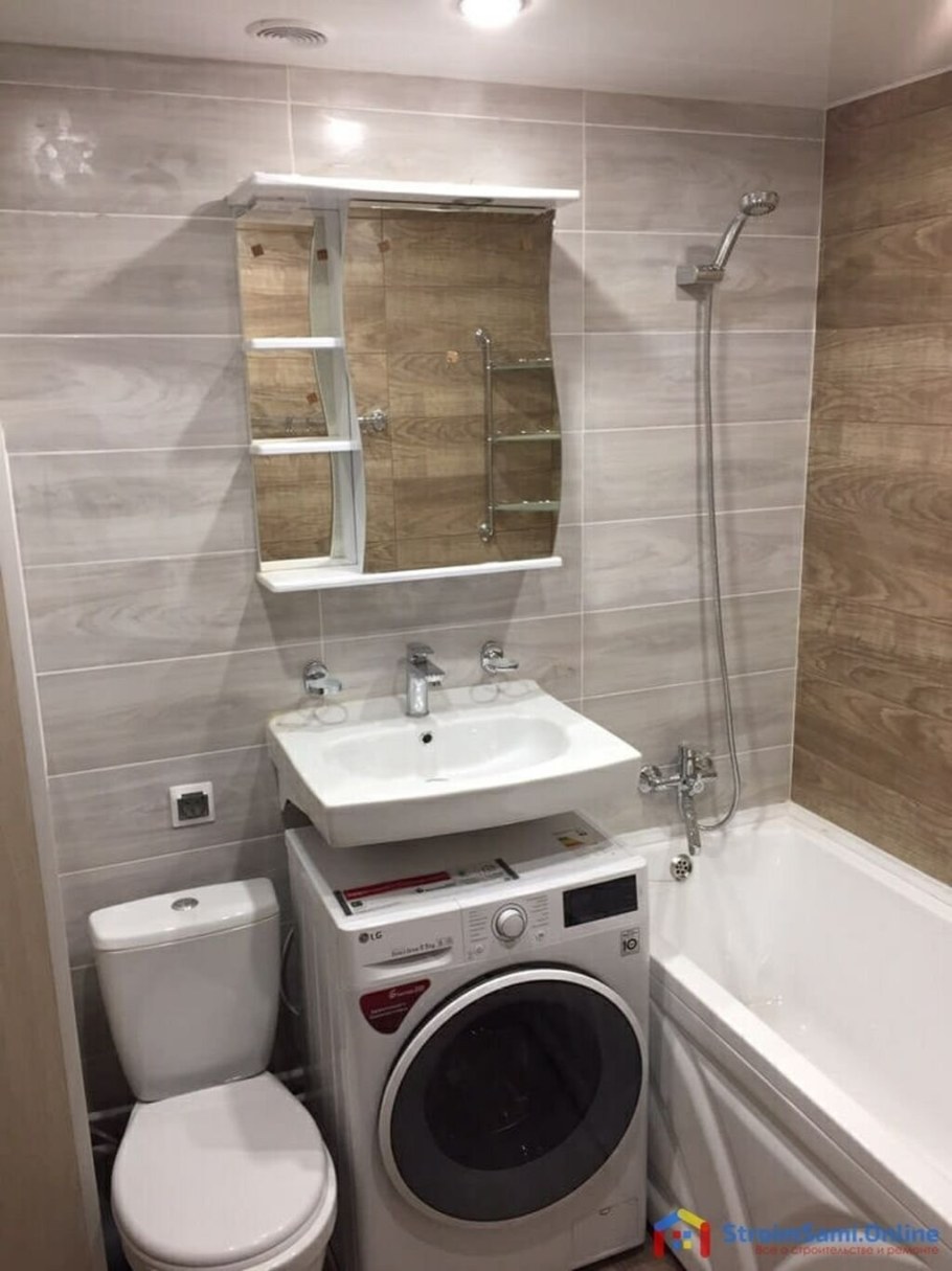 Ванная с туалетом в хрущевке