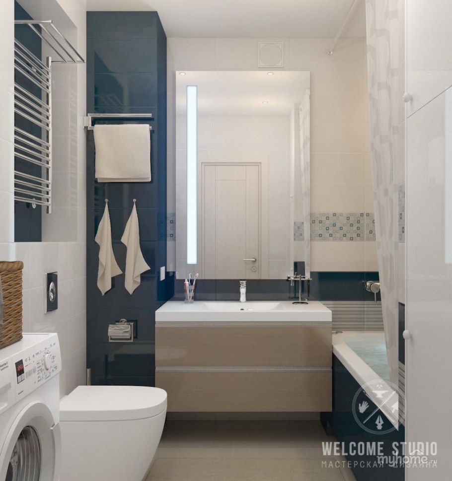 Ванная п44 однушка