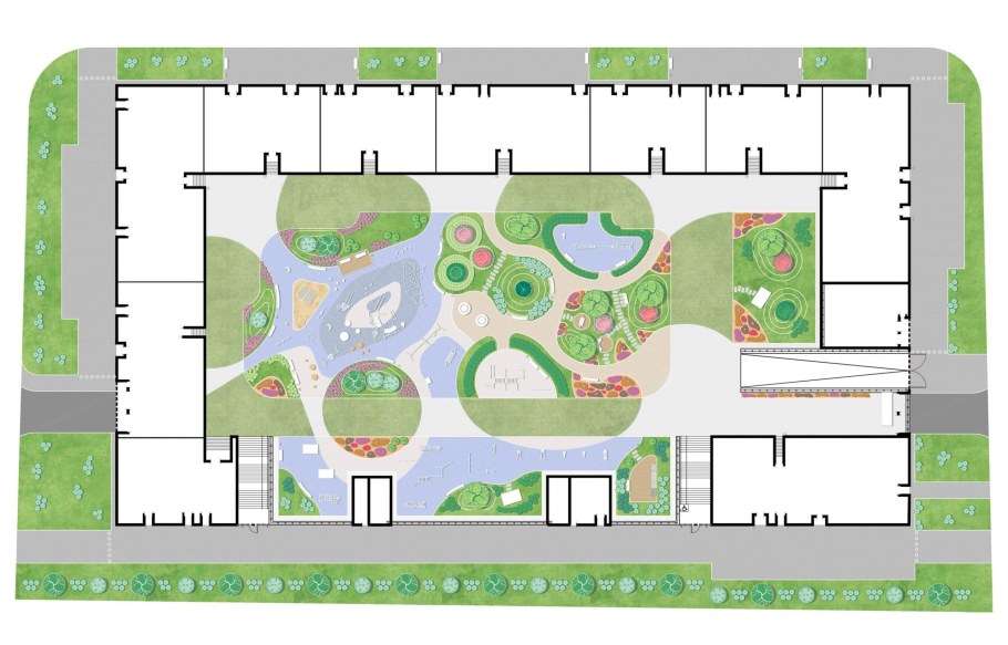 Схема благоустройства парковки