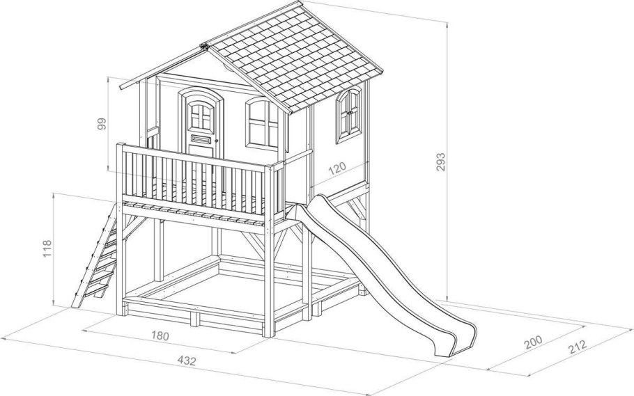 Чертеж детского домика