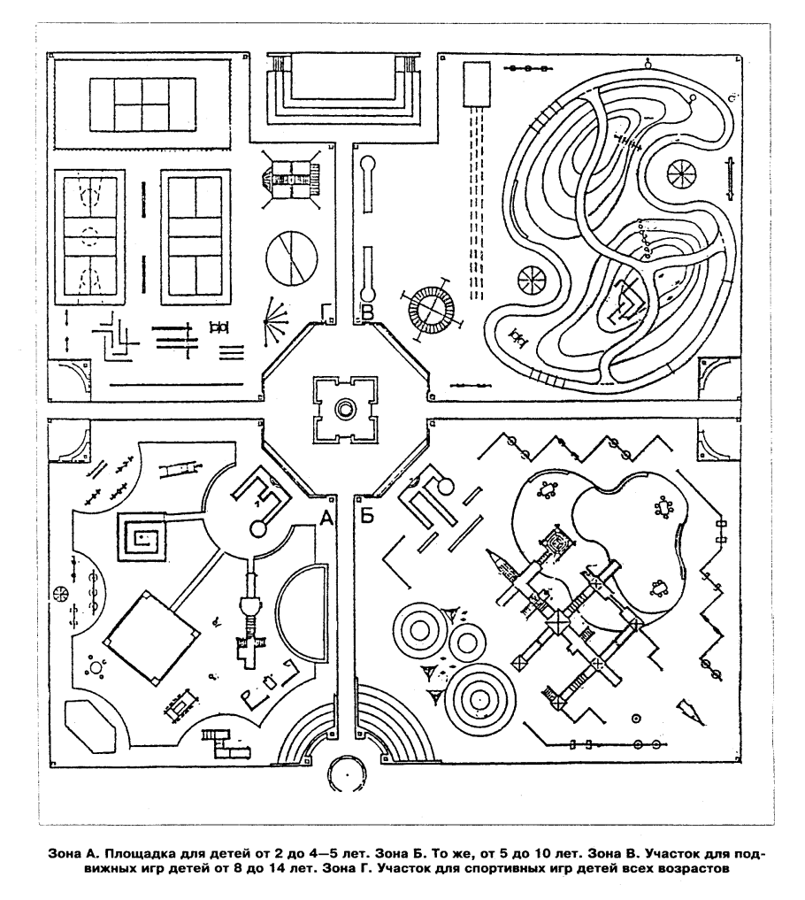 План детской площадки