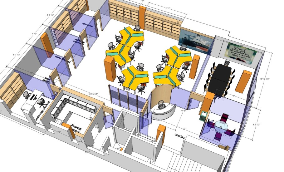 Планировка офисного помещения