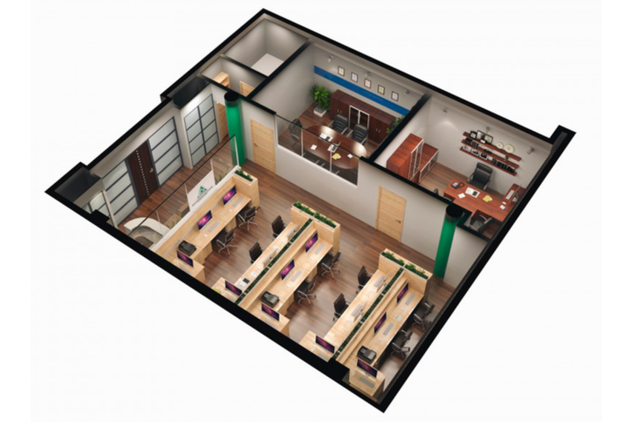 План небольшого офиса