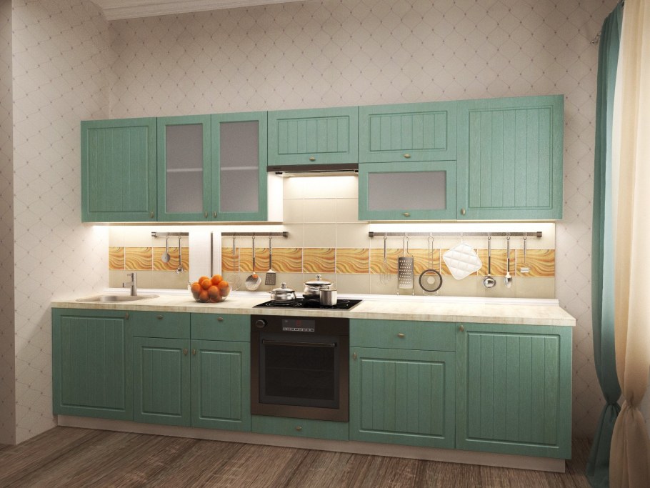 Кухня Прованс изумруд