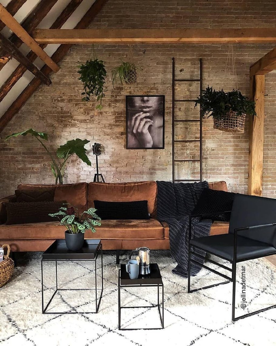 Гостиная в Индустриальном стиле