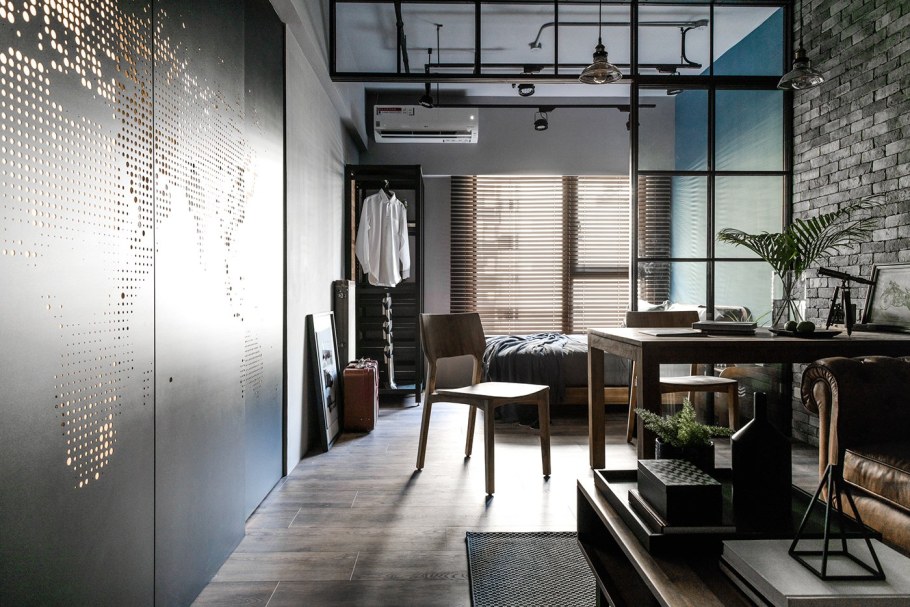 Кондиционер в лофт интерьере