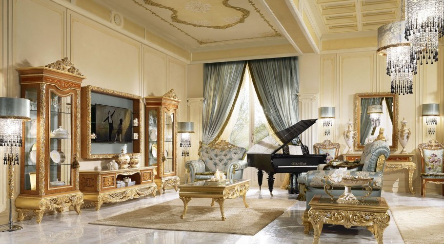 Итальянская мебель Королевская гостиная