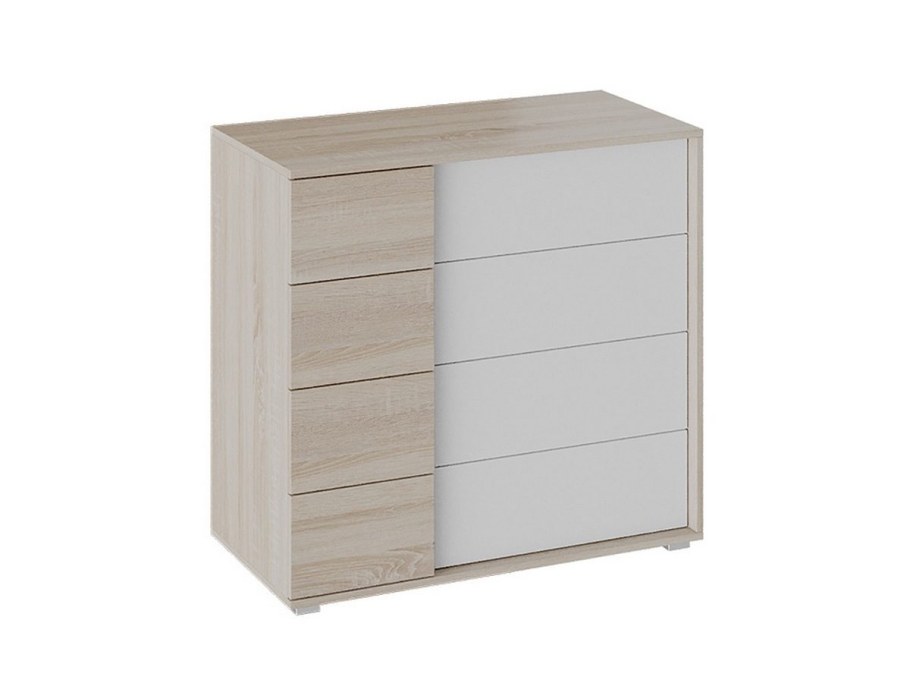 Комод Валери дуб сонома/белый