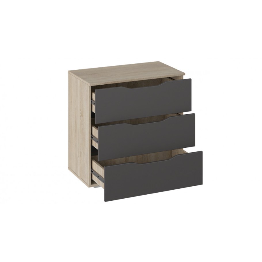 Комод Тип 1 дуб сонома/графит серый