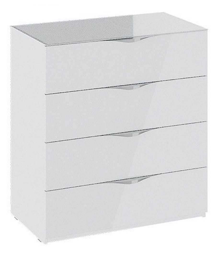 Комод Глосс белый / белый глянец