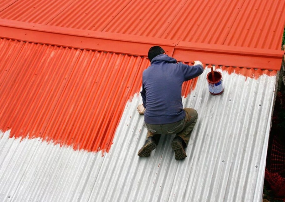 Крашеный шифер