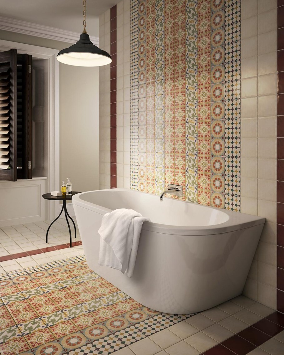 Ванна в стиле пэчворк