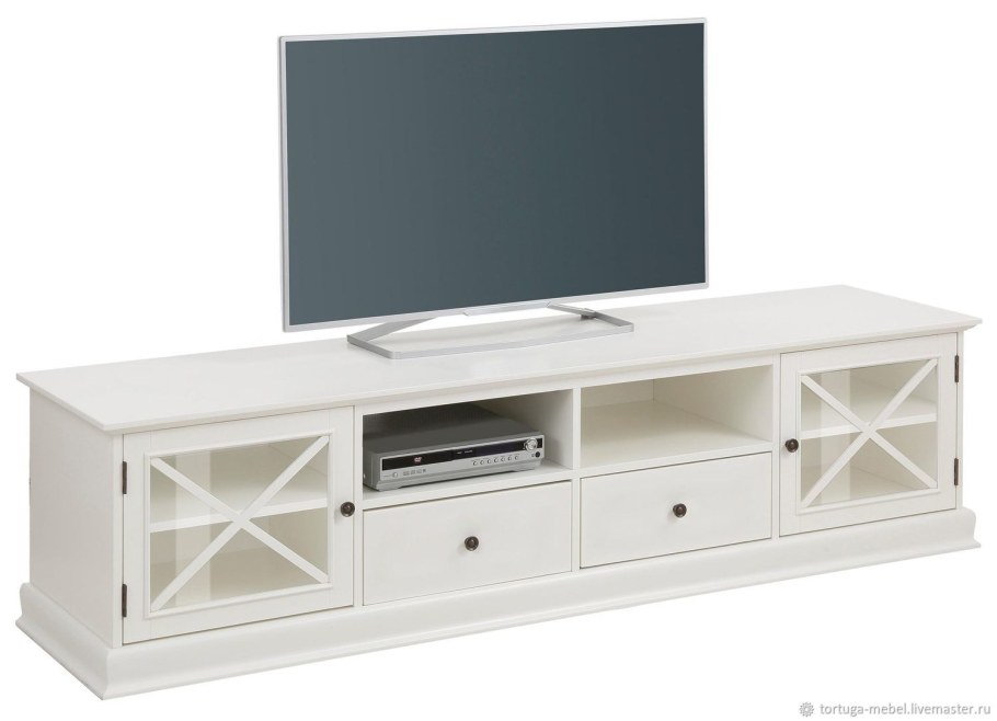 Тумба под ТВ Прованс белая