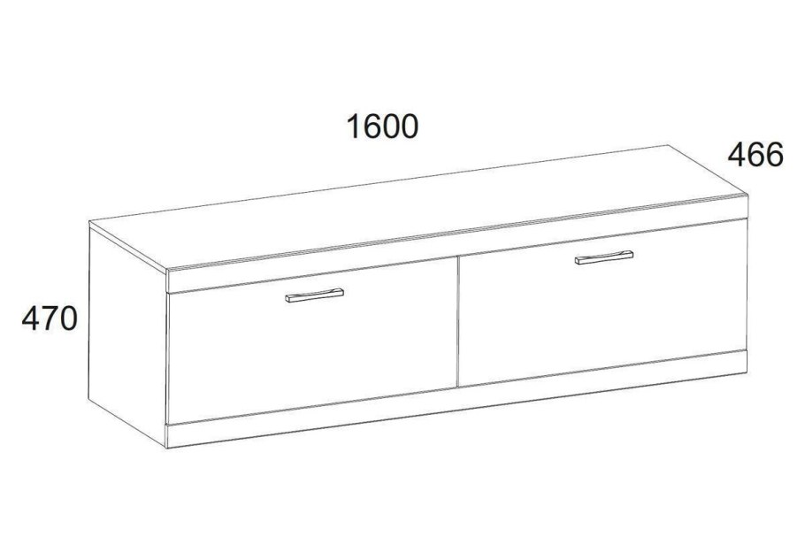 ТВ тумба Anrex Оскар rtv2s2nl