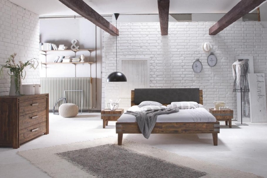 Спальня в стиле лофт Индастриал
