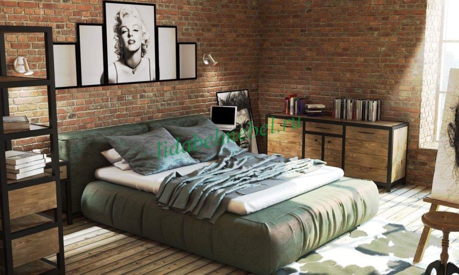 Мебель для спальни лофт