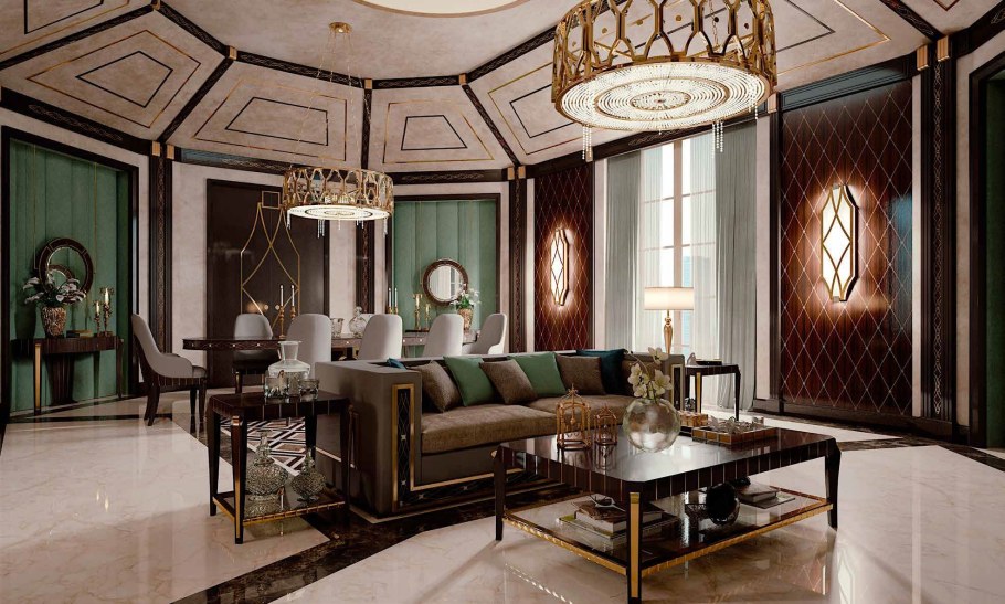 Ар-деко интерьеры Великий Гэтсби