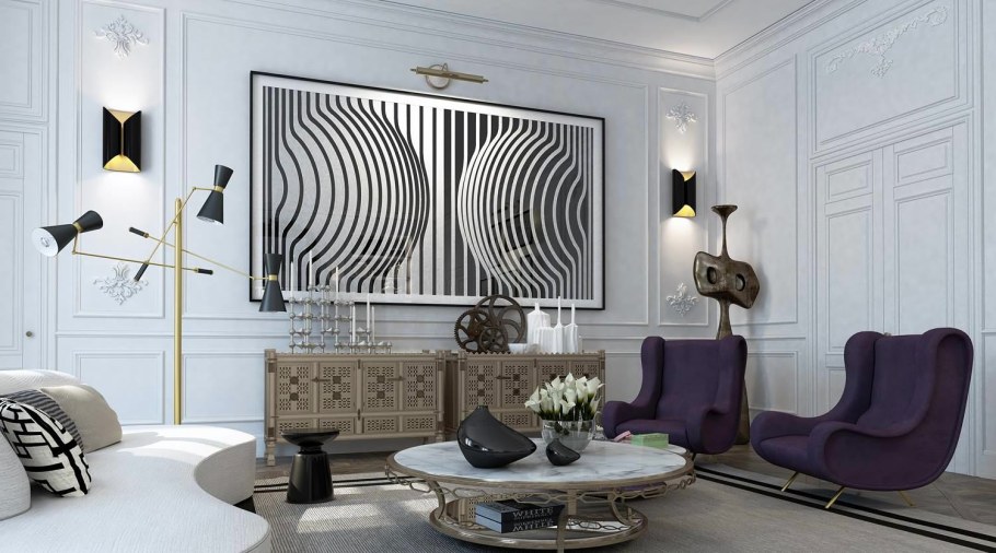 Дантон арт деко в интерьере