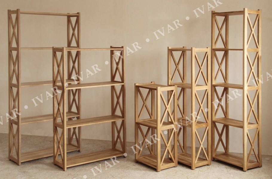 Стеллажи для дома разборные деревянные