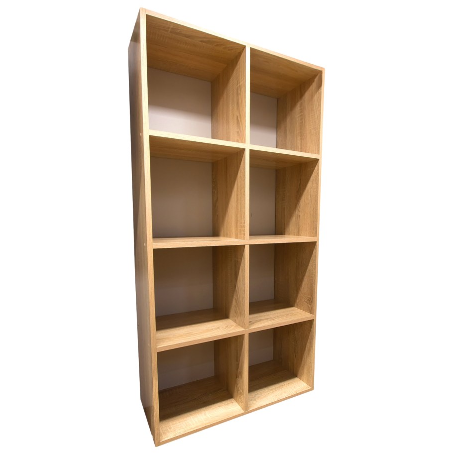 Стеллаж 8 секций , сонома, 1384х700х310 мм