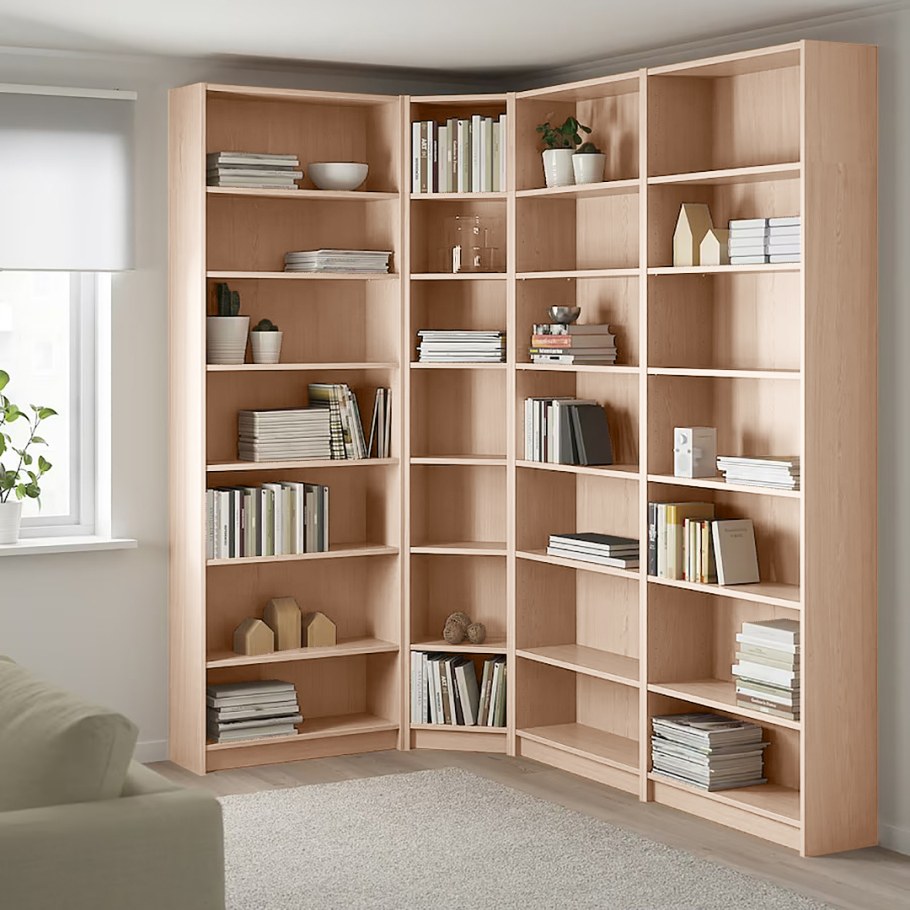 Угловой стеллаж Билли икеа