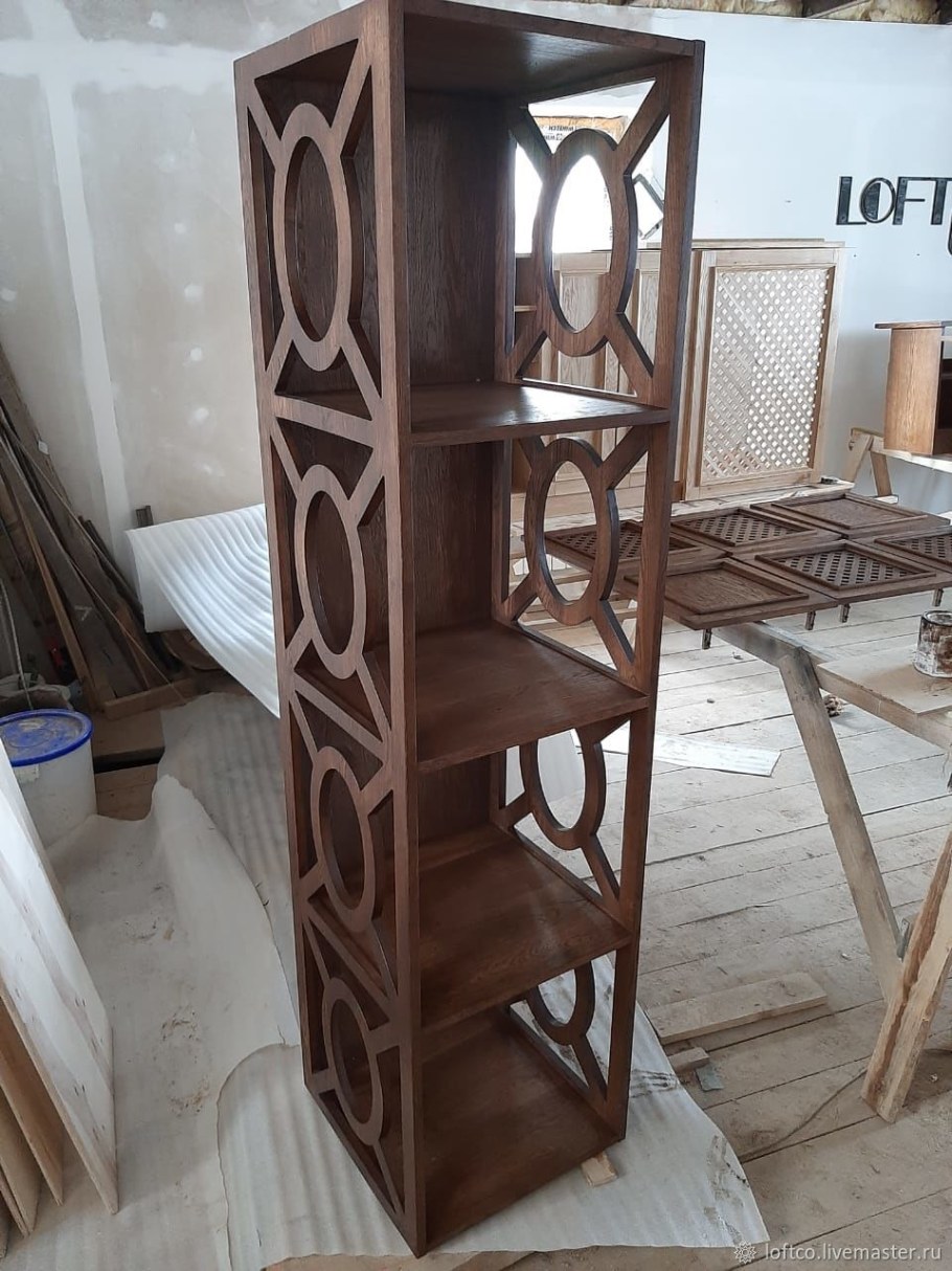 Стеллаж дубовый