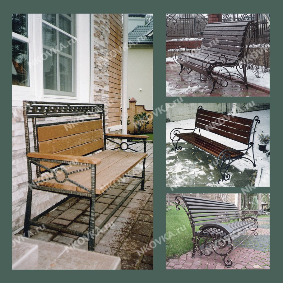 Скамейка ручной работы металл