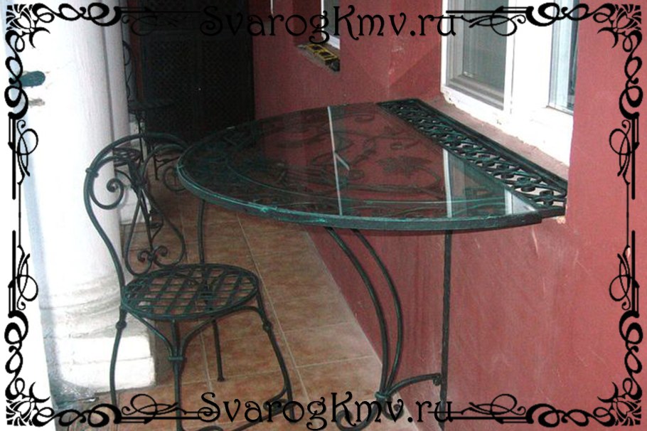 Кованая мебель для балкона