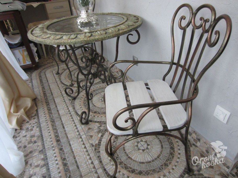 Кованная мебель на балкон