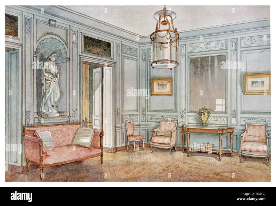 Интерьер дворянской усадьбы 19 века в стиле Барокко