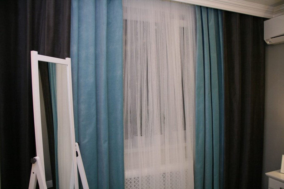 Шторы блэкаут бирюзовые икеа